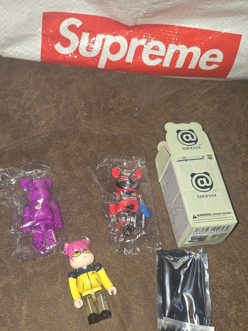 Bearbrick 100% 3-Figure Lot - Series 50 Artist HIDE (W/ Box) + 2 Mystery Figures